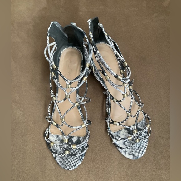 Aldo Snakeskin Sandals - Picture 7 of 7